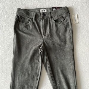 NWT suede high rise pant